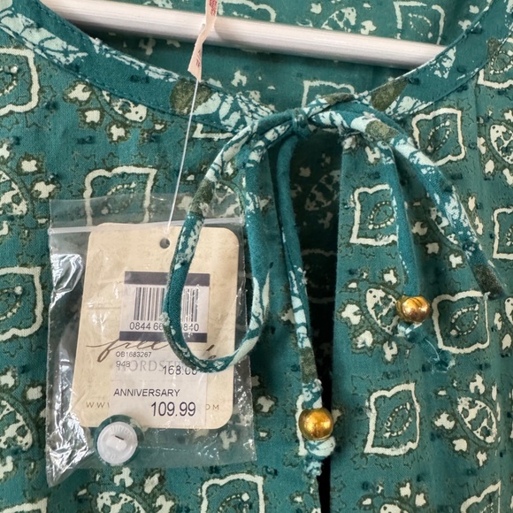 Free People Boho Maxi Dress XS – Balloon Sleeve Floral Prairie Style - Picture 4 of 11